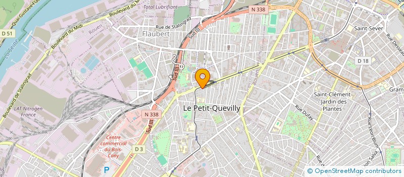 localisation de l'entreprise MONSIEUR ENZO FLAMENT  LE PETIT-QUEVILLY