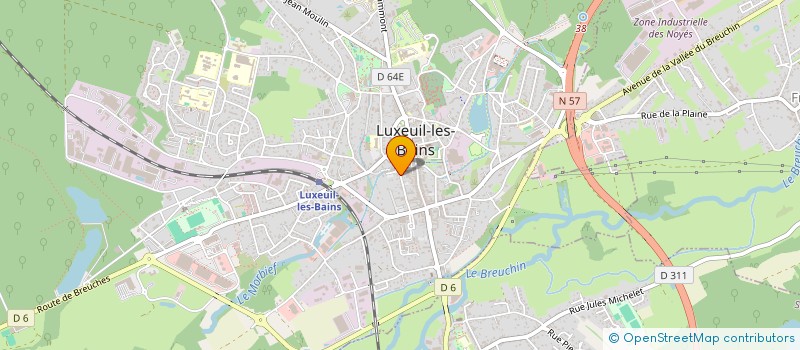 localisation de l'entreprise MONSIEUR ENZO FLEURIOT à LUXEUIL-LES-BAINS