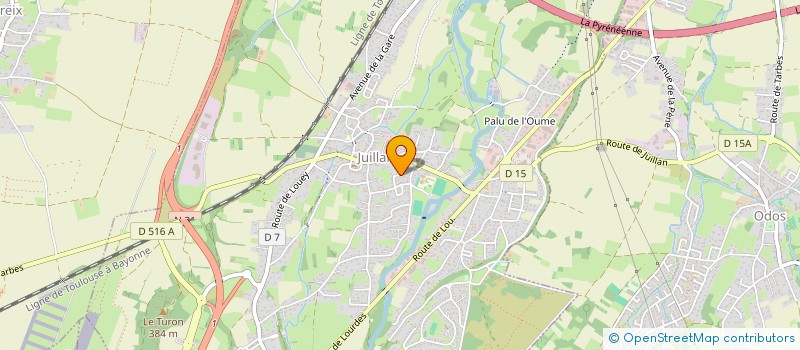 localisation de l'entreprise MONSIEUR ENZO FOURCADE  JUILLAN