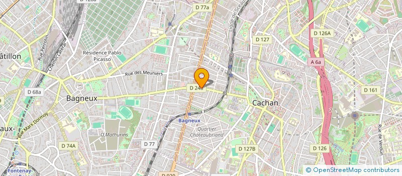 localisation de l'entreprise MONSIEUR ENZO GABRIEL  CACHAN