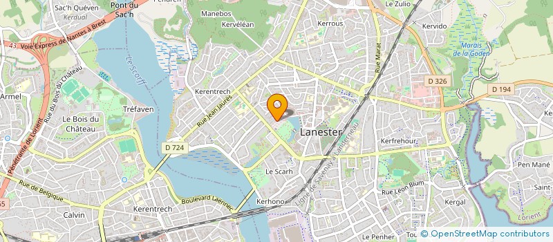 localisation de l'entreprise MONSIEUR ENZO GUIGUEN  LANESTER