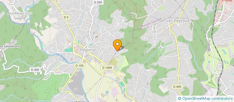 localisation de l'entreprise MONSIEUR ENZO GUIPPONI  PEGOMAS