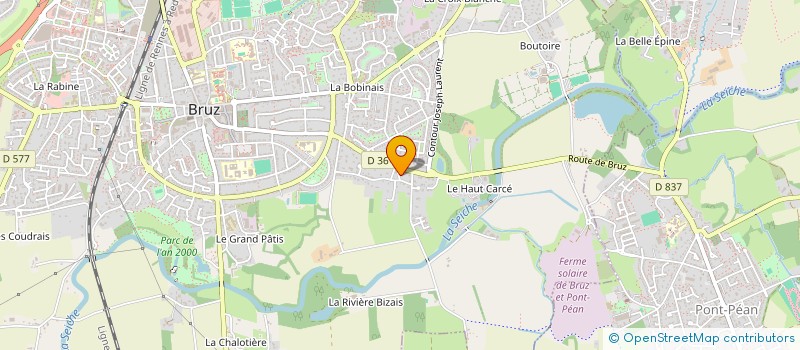 localisation de l'entreprise MONSIEUR ENZO HENNINOT  BRUZ