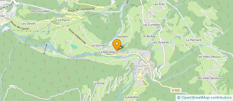 localisation de l'entreprise MONSIEUR ENZO HENRI DUC-GONINAZ  BEAUFORT