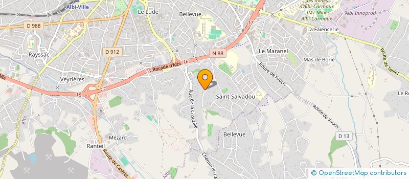 localisation de l'entreprise MONSIEUR ENZO HUC à ALBI