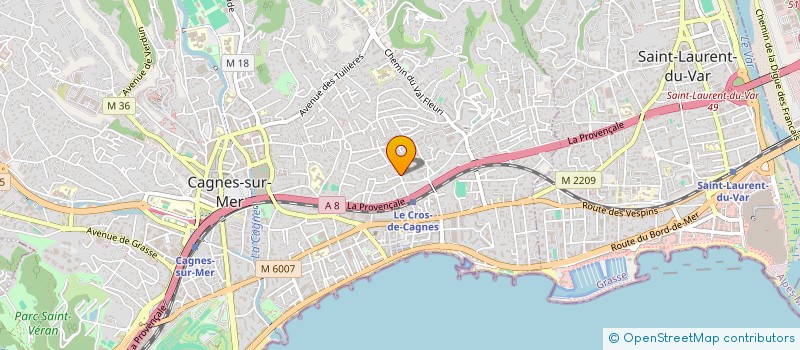 localisation de l'entreprise MONSIEUR ENZO HULIN à CAGNES-SUR-MER