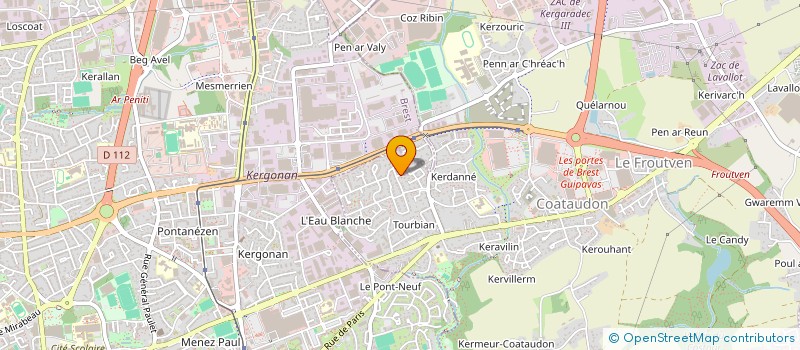 localisation de l'entreprise MONSIEUR ENZO JEREMIE BOLOGNESI  GUIPAVAS