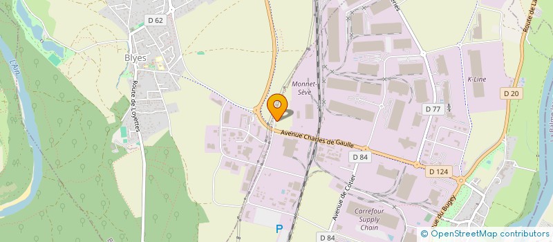 localisation de l'entreprise MONSIEUR ENZO KOURBALI-NEYRON  LAGNIEU