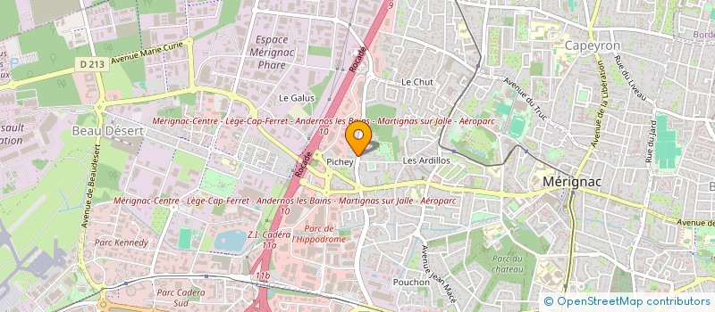 localisation de l'entreprise MONSIEUR ENZO LAGIER  MERIGNAC