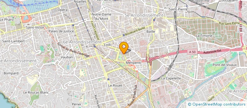 localisation de l'entreprise MONSIEUR ENZO LASAP  MARSEILLE 6EME