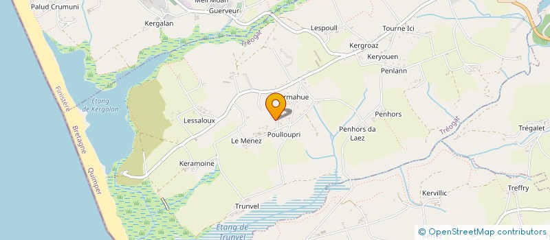 localisation de l'entreprise MONSIEUR ENZO LE GUYADER  TREOGAT