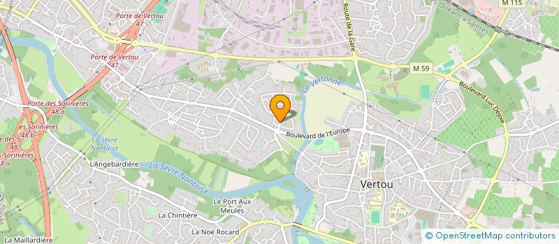 localisation de l'entreprise MONSIEUR ENZO LE VENT  VERTOU