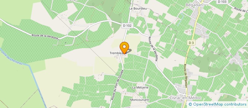 localisation de l'entreprise MONSIEUR ENZO LECOQ  CIVRAC-EN-MEDOC