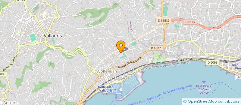 localisation de l'entreprise MONSIEUR ENZO LEONELLO  VALLAURIS