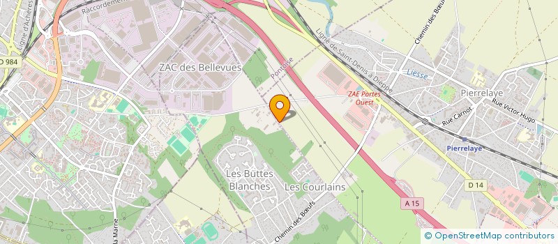 localisation de l'entreprise MONSIEUR ENZO LESAGE à PIERRELAYE