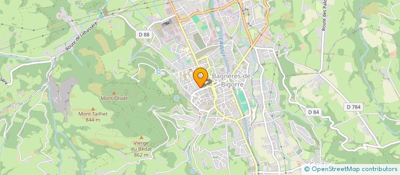 localisation de l'entreprise MONSIEUR ENZO LLORENS  BAGNERES-DE-BIGORRE