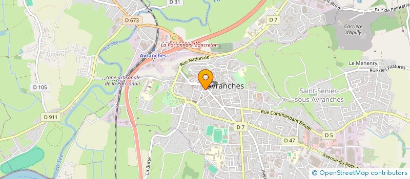 localisation de l'entreprise MONSIEUR ENZO MACCIO  AVRANCHES