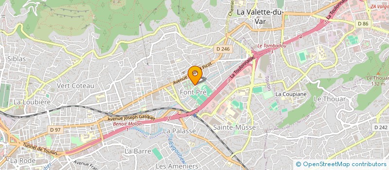 localisation de l'entreprise MONSIEUR ENZO MAGREAU  TOULON