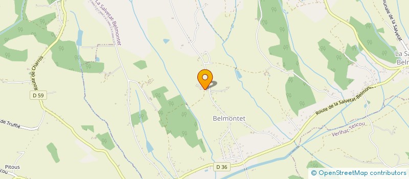 localisation de l'entreprise MONSIEUR ENZO MAJOREL  LA SALVETAT-BELMONTET