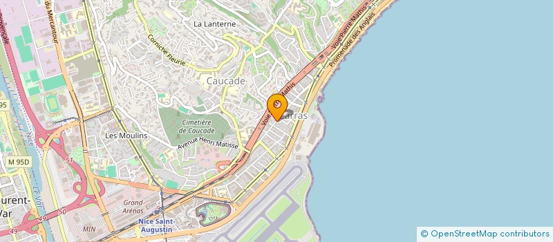 localisation de l'entreprise MONSIEUR ENZO MALACRINO  NICE