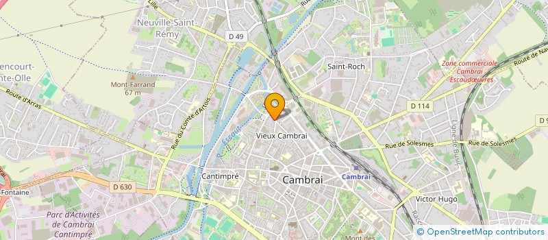 localisation de l'entreprise MONSIEUR ENZO MARGERIN  CAMBRAI