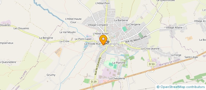 localisation de l'entreprise MONSIEUR ENZO MARIE DIT LEMESLE  MARIGNY-LE-LOZON