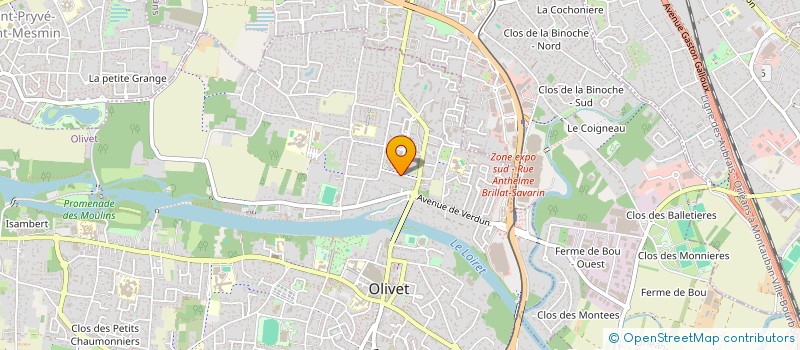 localisation de l'entreprise MONSIEUR ENZO MARTIN à OLIVET