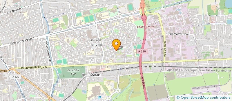 localisation de l'entreprise MONSIEUR ENZO MATHOREZ  CALAIS