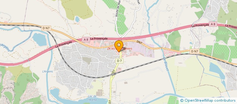 localisation de l'entreprise MONSIEUR ENZO MENEGATTI  ROQUEBRUNE-SUR-ARGENS