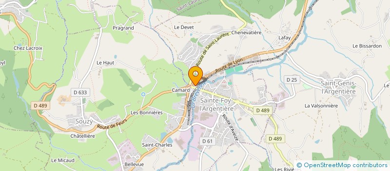 localisation de l'entreprise MONSIEUR ENZO MENUT  SAINTE-FOY-L'ARGENTIERE