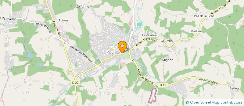 localisation de l'entreprise MONSIEUR ENZO MERCIER  POUILLON