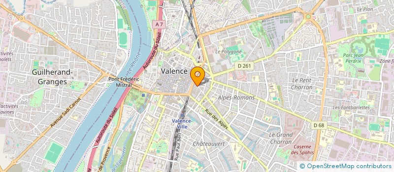 localisation de l'entreprise MONSIEUR ENZO MILANDE  VALENCE