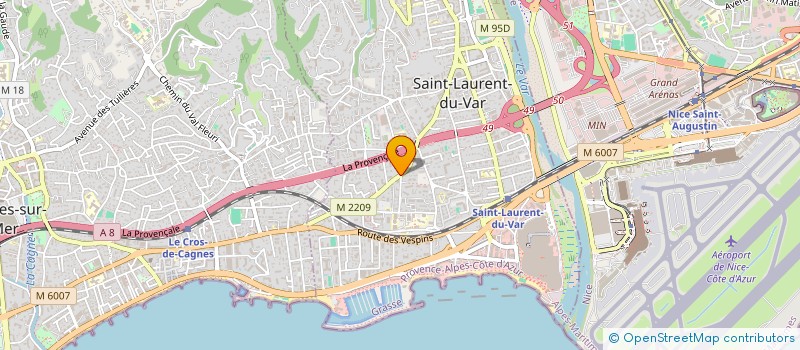 localisation de l'entreprise MONSIEUR ENZO MILANOVIC-RUSSO  SAINT-LAURENT-DU-VAR