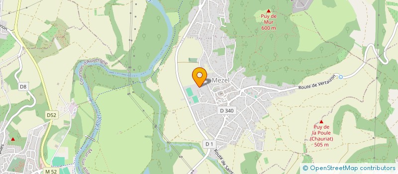 localisation de l'entreprise MONSIEUR ENZO MILLET  MUR-SUR-ALLIER