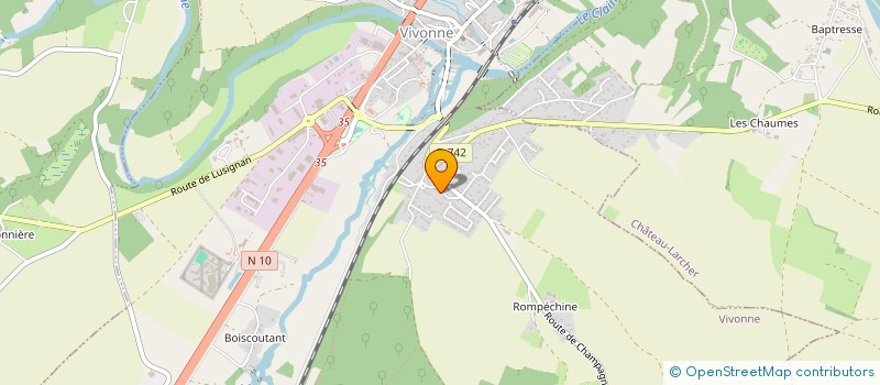 localisation de l'entreprise MONSIEUR ENZO MILLET--COSSET  VIVONNE