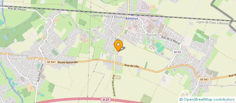 localisation de l'entreprise MONSIEUR ENZO MOINAT  BAISIEUX