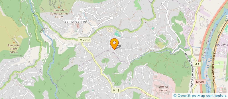 localisation de l'entreprise MONSIEUR ENZO MOLINARI  SAINT-JEANNET