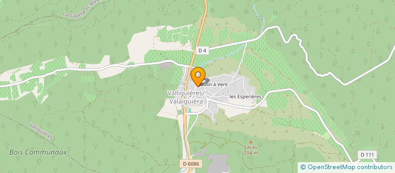 localisation de l'entreprise MONSIEUR ENZO MONIEZ  VALLIGUIERES