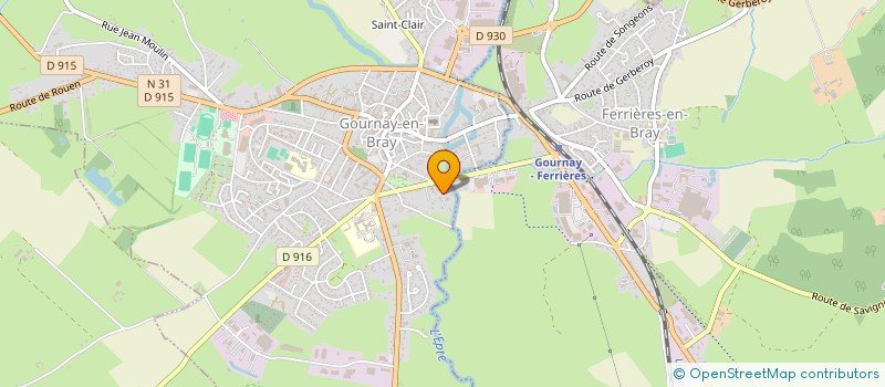 localisation de l'entreprise MONSIEUR ENZO MONTEIRO  GOURNAY-EN-BRAY