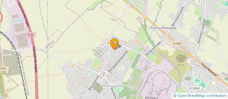 localisation de l'entreprise MONSIEUR ENZO PAQUE  MAZINGARBE