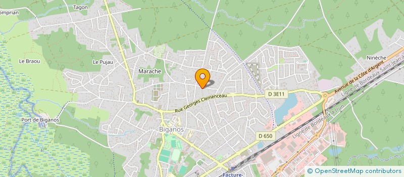 localisation de l'entreprise MONSIEUR ENZO PAYRASTRE  BIGANOS