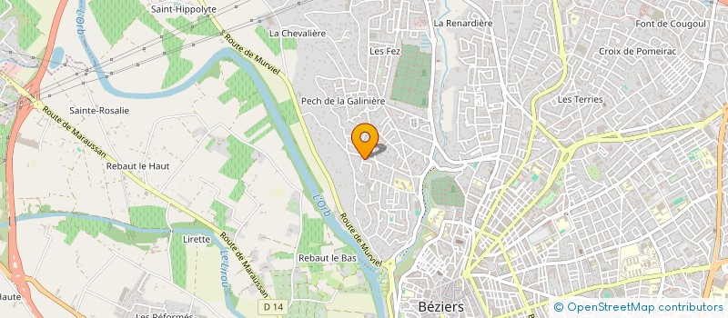 localisation de l'entreprise MONSIEUR ENZO PECCHIOLI  BEZIERS