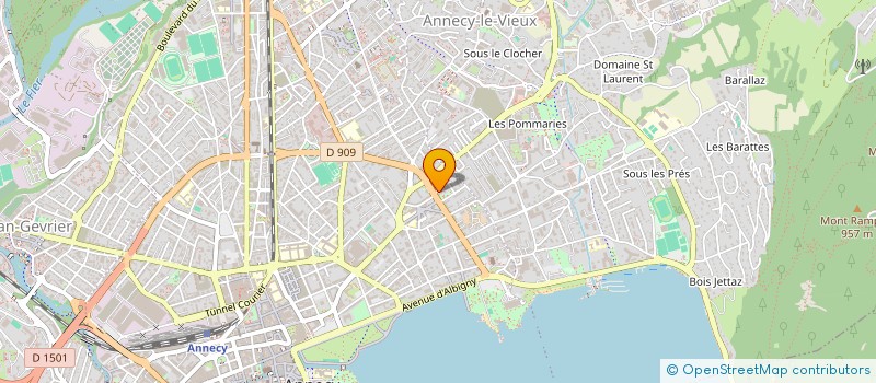 localisation de l'entreprise MONSIEUR ENZO PELLARIN  ANNECY