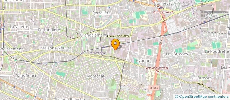 localisation de l'entreprise MONSIEUR ENZO PETITJEAN-FRANCOIS  VILLEURBANNE