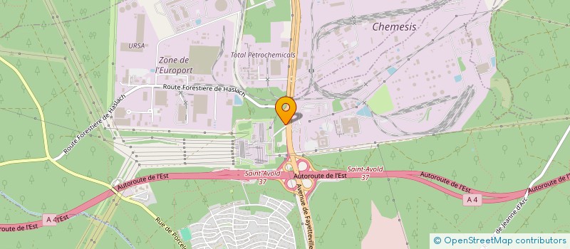 localisation de l'entreprise MONSIEUR ENZO PETRILLO  GUESSLING-HEMERING