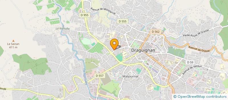 localisation de l'entreprise MONSIEUR ENZO PHILIBERT  DRAGUIGNAN