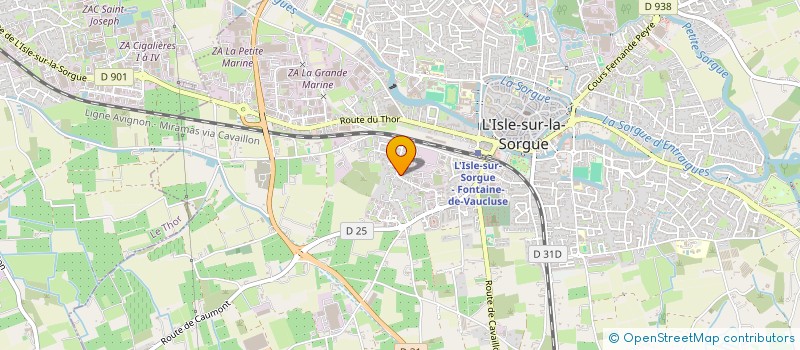 localisation de l'entreprise MONSIEUR ENZO PINELLI  L'ISLE-SUR-LA-SORGUE