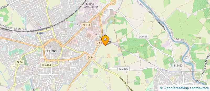 localisation de l'entreprise MONSIEUR ENZO POITIER  LUNEL