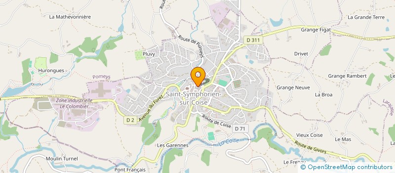 localisation de l'entreprise MONSIEUR ENZO PONS  SAINT-SYMPHORIEN-SUR-COISE
