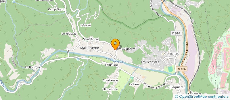 localisation de l'entreprise MONSIEUR ENZO POTHIN  CENDRAS